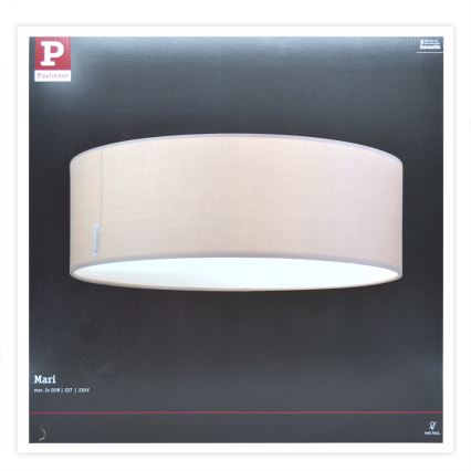 Paulmann 70952 - 2xE27/20W Loftlampe MARI 230V beige