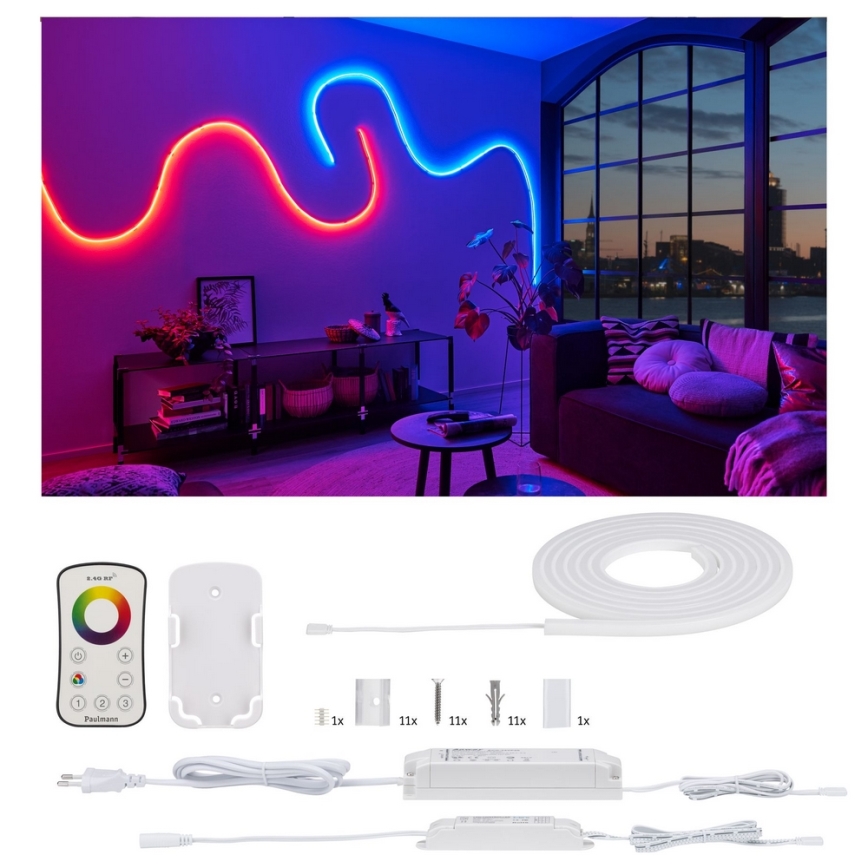 Paulmann 70966 - LED-RGB/27W IP67 udendørs dæmpbar strimmel FLOW 3m 230/24V