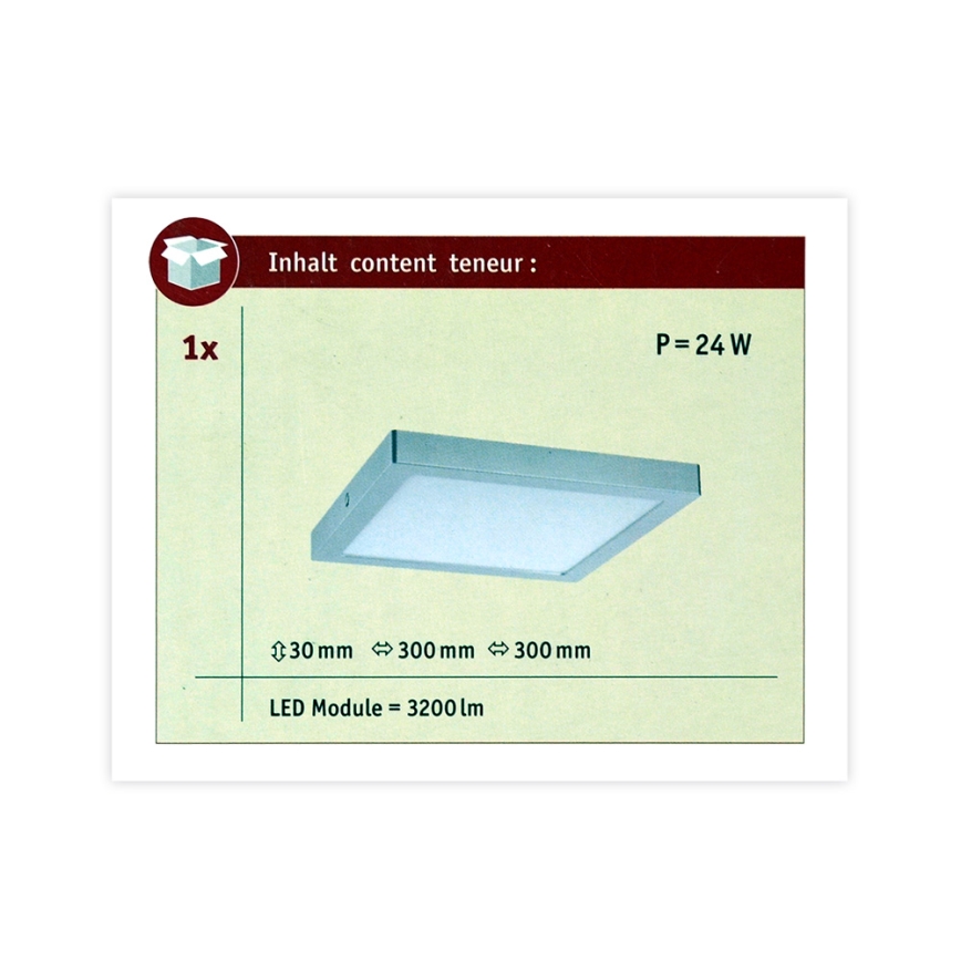 Paulmann 70982 - Loftlampe LED/22W ABIA 230V