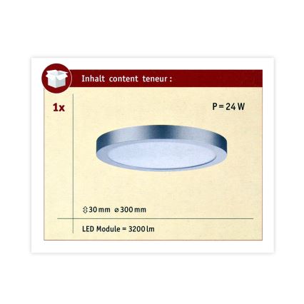 Paulmann 70983 - Loftlampe LED/22W ABIA 230V