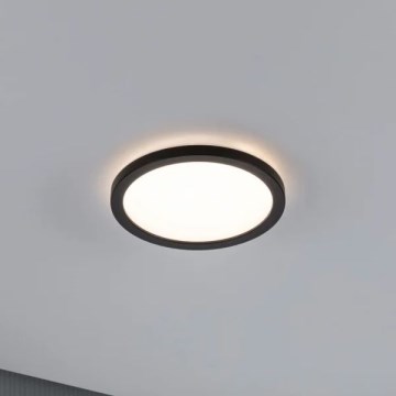 Paulmann 70997 - LED/11,2W Fastmonteret panel ATRIA 230V 3000K diameter 19 cm sort