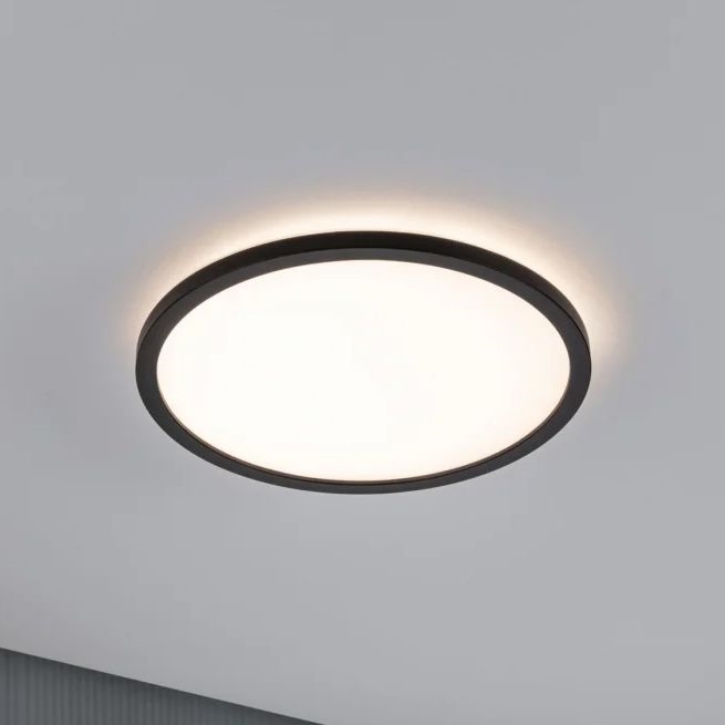 Paulmann 70998 - LED/16W Fastmonteret panel ATRIA 230V 3000K diameter 29,3 cm sort