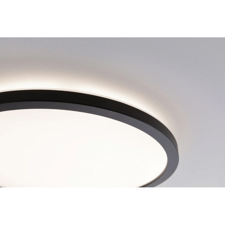Paulmann 70998 - LED/16W Fastmonteret panel ATRIA 230V 3000K diameter 29,3 cm sort
