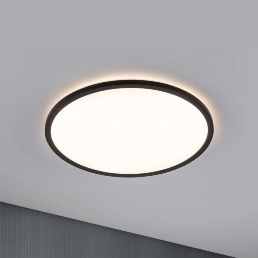 Paulmann 70999 - LED/22W Panel dæmpbart ATRIA 230V 3000K diameter 42 cm sort