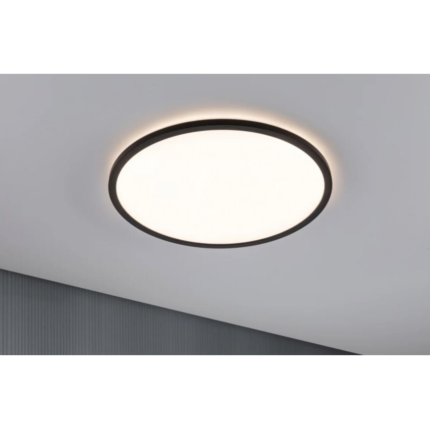 Paulmann 70999 - LED/22W Panel dæmpbart ATRIA 230V 3000K diameter 42 cm sort