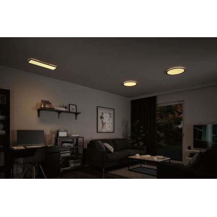 Paulmann 70999 - LED/22W Panel dæmpbart ATRIA 230V 3000K diameter 42 cm sort