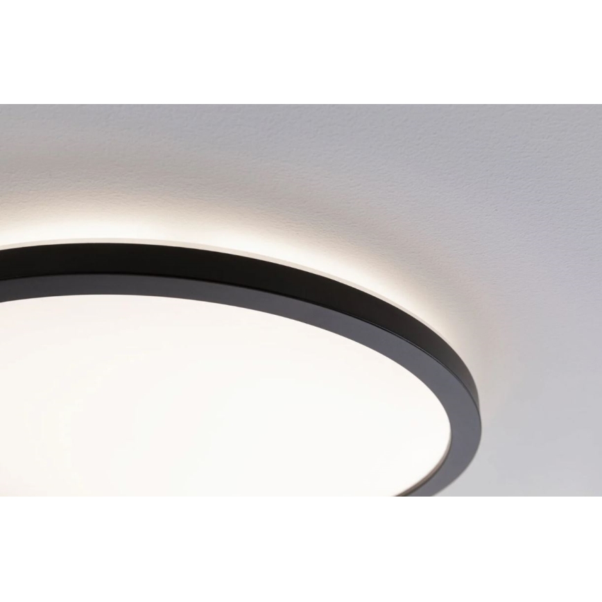 Paulmann 70999 - LED/22W Panel dæmpbart ATRIA 230V 3000K diameter 42 cm sort