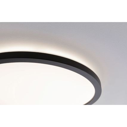 Paulmann 70999 - LED/22W Panel dæmpbart ATRIA 230V 3000K diameter 42 cm sort