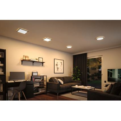 Paulmann 71000 - LED/11,2W Fastmonteret panel ATRIA 230V 3000K 19x19 cm sort