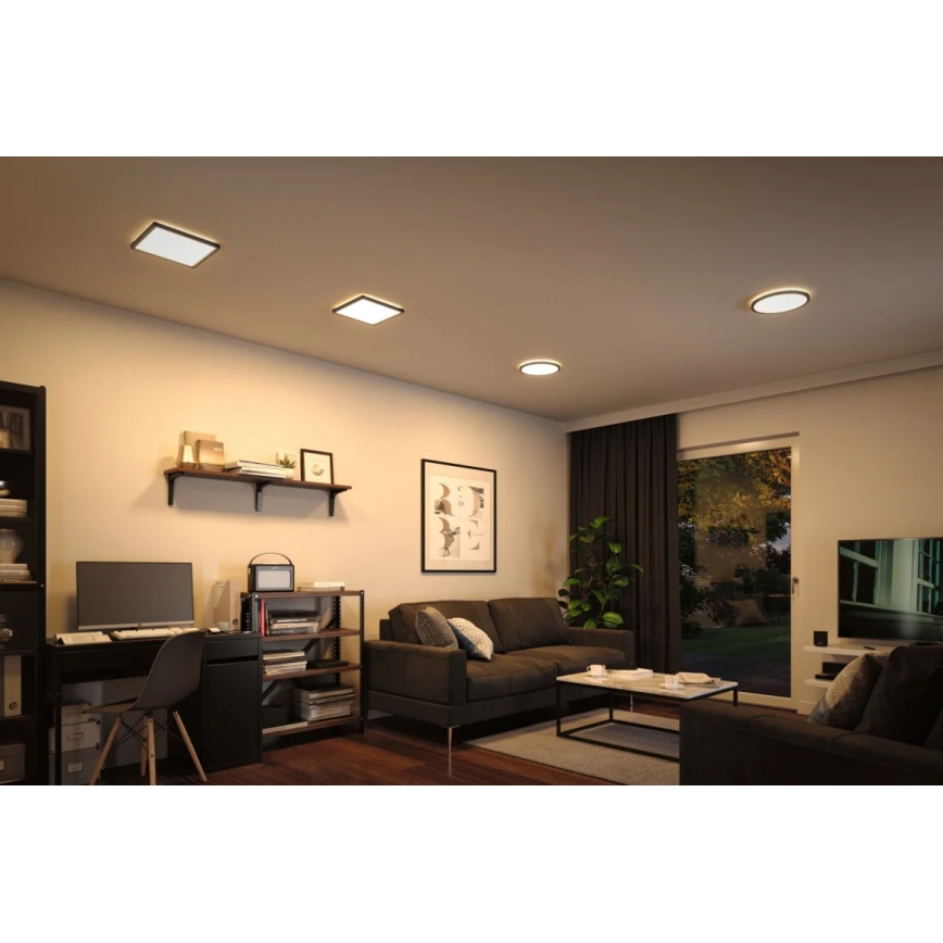 Paulmann 71000 - LED/11,2W Fastmonteret panel ATRIA 230V 3000K 19x19 cm sort
