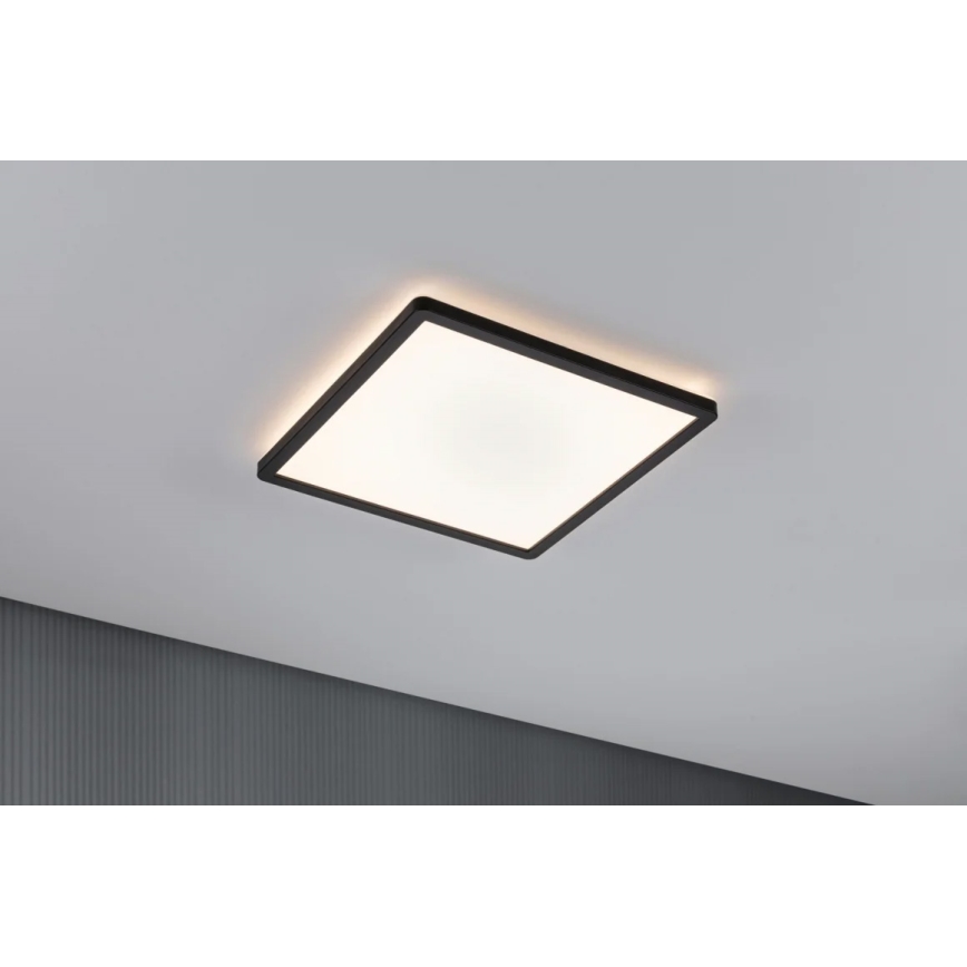 Paulmann 71001 - LED/16W Fastmonteret panel ATRIA 230V 3000K 29,3x29,3 cm sort