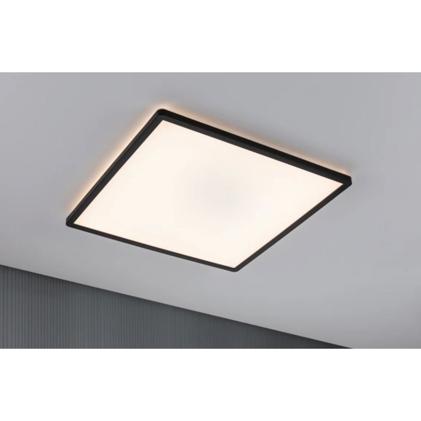 Paulmann 71002 - LED/22W Panel dæmpbart ATRIA 230V 3000K 42x42 cm sort