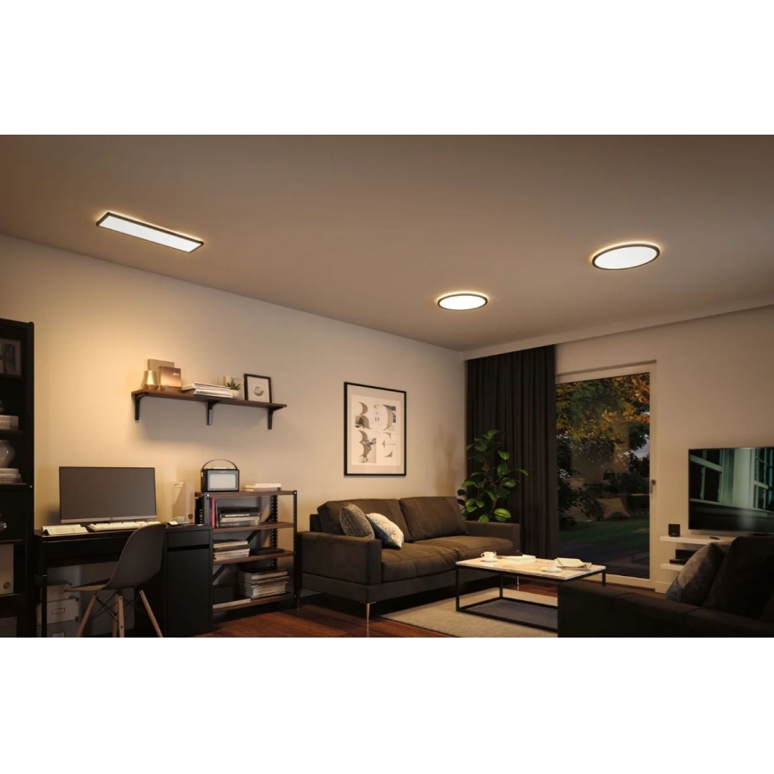 Paulmann 71002 - LED/22W Panel dæmpbart ATRIA 230V 3000K 42x42 cm sort
