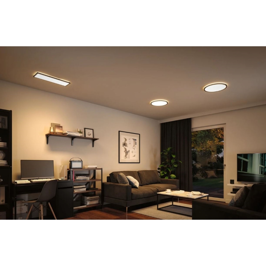 Paulmann 71003 - LED/22W Panel dæmpbart ATRIA 230V 3000K 20x58 cm sort