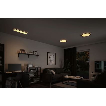 Paulmann 71003 - LED/22W Panel dæmpbart ATRIA 230V 3000K 20x58 cm sort