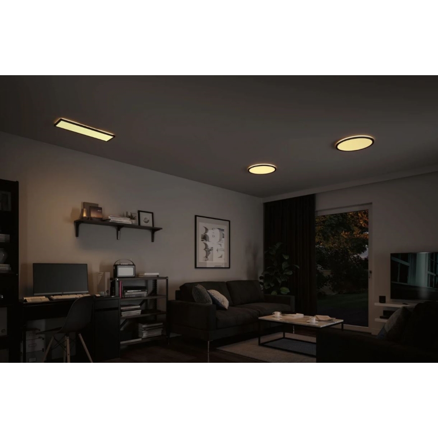 Paulmann 71003 - LED/22W Panel dæmpbart ATRIA 230V 3000K 20x58 cm sort