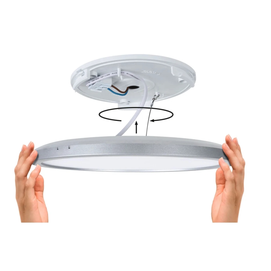 Paulmann 71014 - LED/11,2W Fastmonteret panel ATRIA 230V 4000K 19x19 cm sort