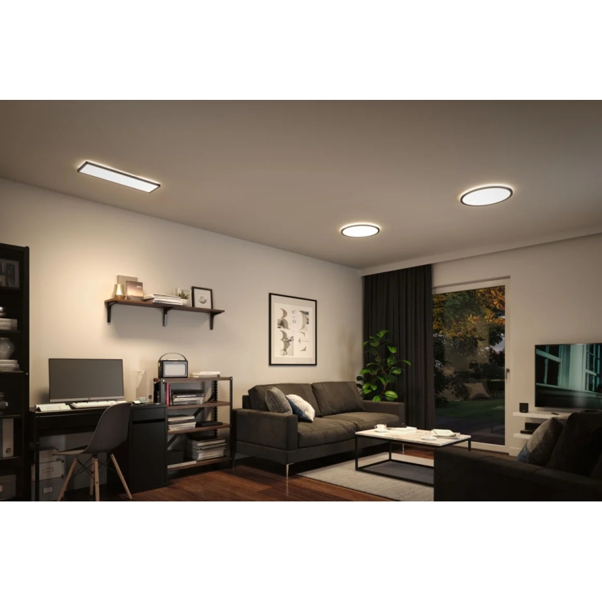 Paulmann 71017 - LED/22W Panel dæmpbart ATRIA 230V 4000K 20x58 cm sort