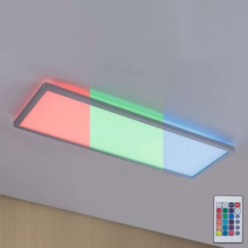 Paulmann 71020 - LED/20W Panel m. RGBW-farver dæmpbart ATRIA 230V 4000K 20x58 cm + fjernbetjening
