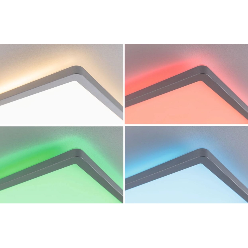 Paulmann 71020 - LED/20W Panel m. RGBW-farver dæmpbart ATRIA 230V 4000K 20x58 cm + fjernbetjening