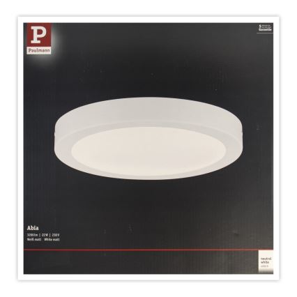 Paulmann 71021 - LED/22W Loftlampe ABIA 230V hvid