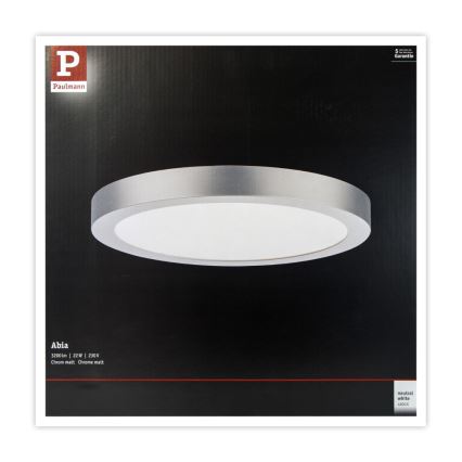 Paulmann 71023 - LED/22W Loftlampe ABIA 230V mat krom