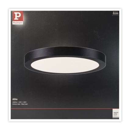 Paulmann 71025 - LED/22W Loftlampe ABIA 230V sort