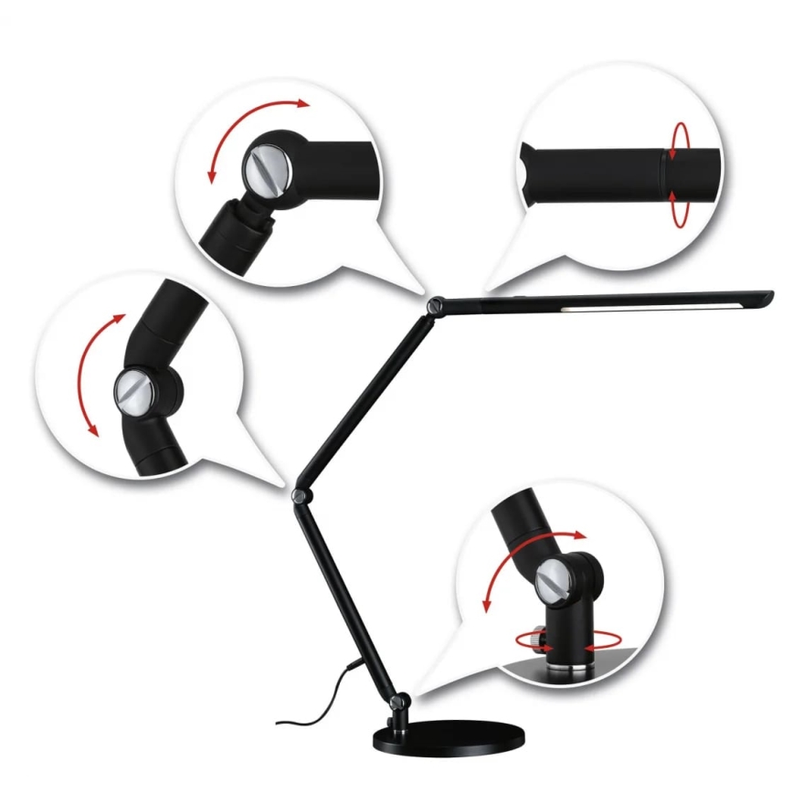 Paulmann 78912 - LED/10,6W Dæmpbar bordlampe FLEXBAR 230V 3000/4000/6500K