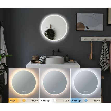 Paulmann 78952- Badeværelsesspejl m. lys dæmpbart LED/21W IP44  MIRA 230V
