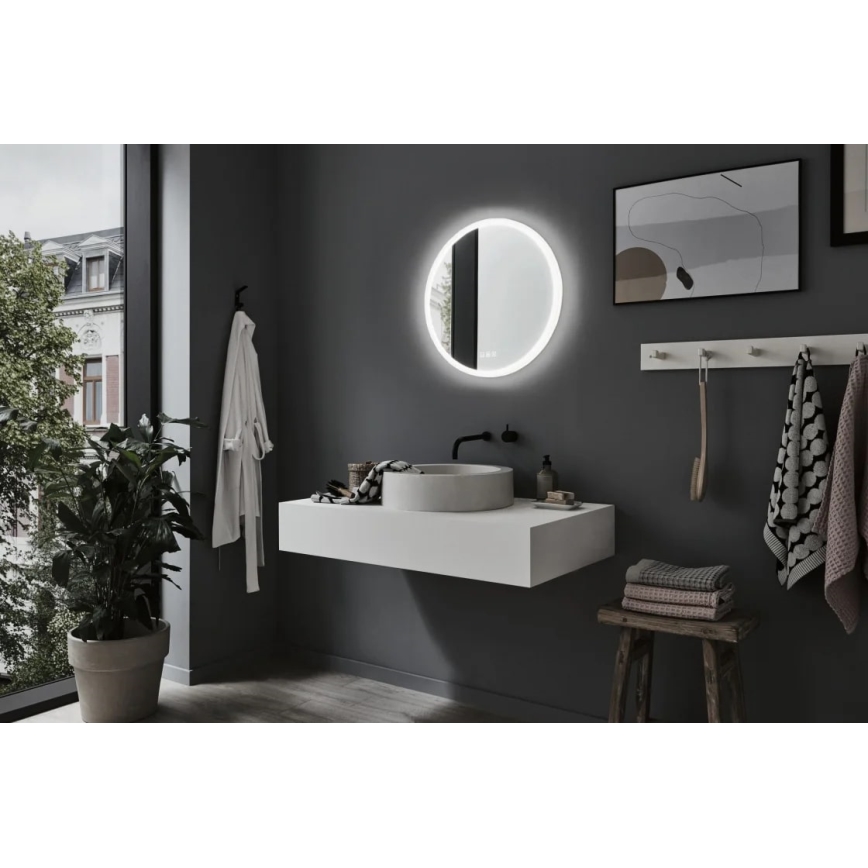 Paulmann 78952- Badeværelsesspejl m. lys dæmpbart LED/21W IP44  MIRA 230V