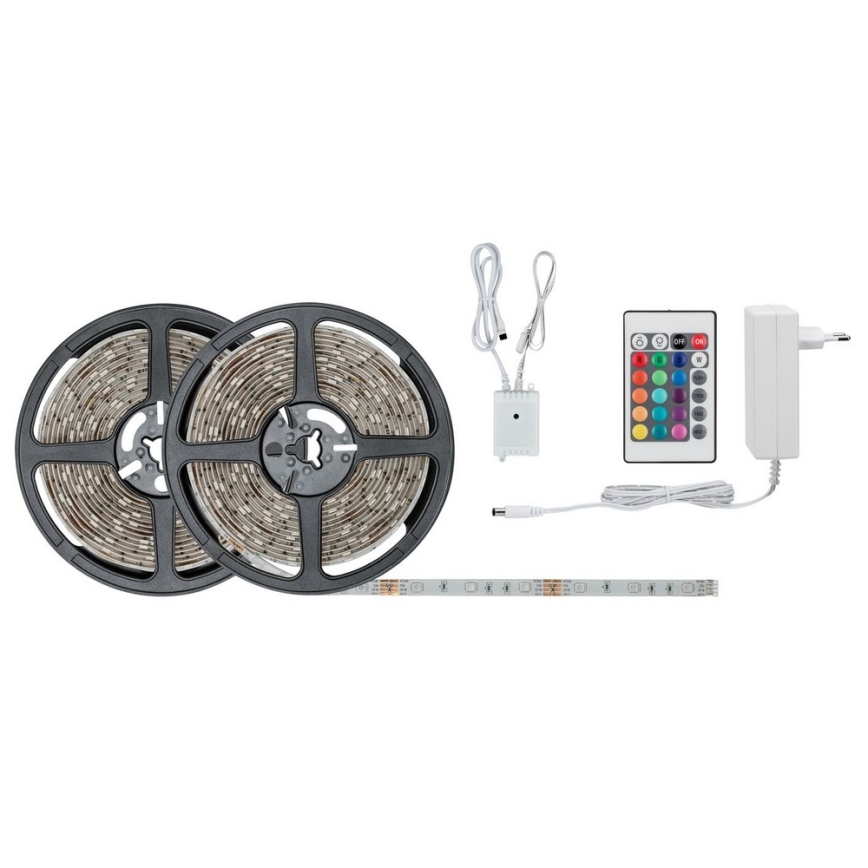 Paulmann 78980 - LED lysbånd dæmpbar RGB/28W SIMPLED 10 m 230V + fjernbetjening