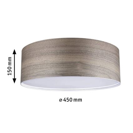 Paulmann 79687 - 3xE27/20W Loftlampe NEORDIC LISKA 230V valnød