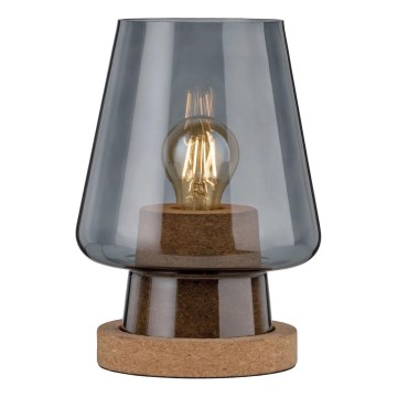 Paulmann 79736 - 1xE27/20W Bordlampe IBEN 230V røgfarvet