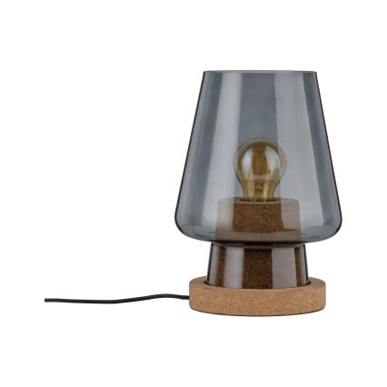 Paulmann 79736 - 1xE27/20W Bordlampe IBEN 230V røgfarvet