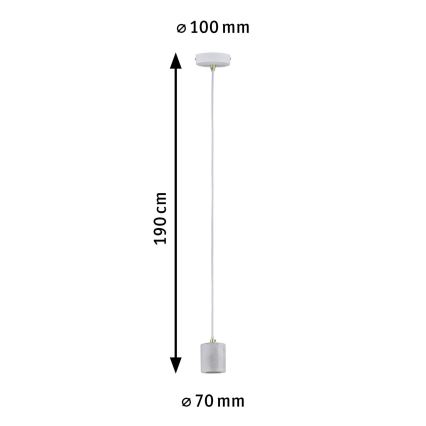 Paulmann 79750 - 1xE27/20W Pendel NORDIN 230V