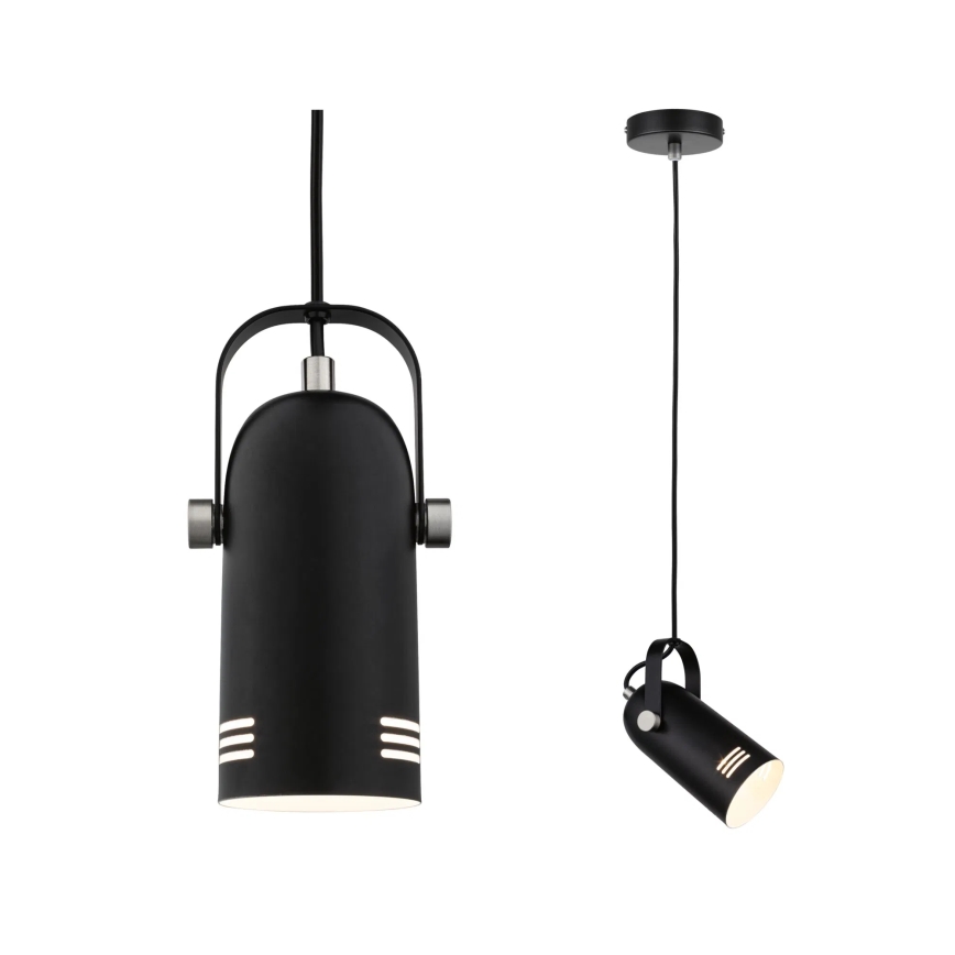 Paulmann 79766 - 1xE27/15W Pendel på kabel LAVEA 230V sort