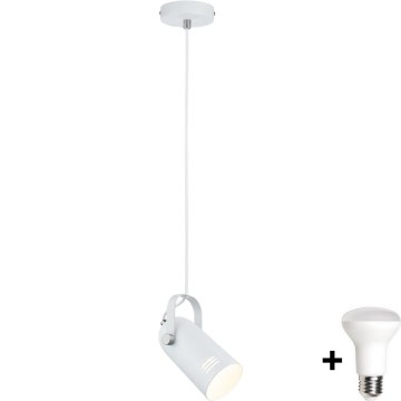 Paulmann 79767 - LED 1xE27/8W Pendel på ledning LAVEA 230V hvid