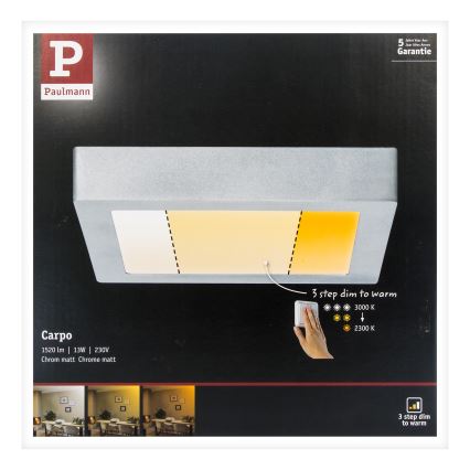 Paulmann 79794 - LED/13W Loftlampe CARPO 230V 2300/2500/3000K