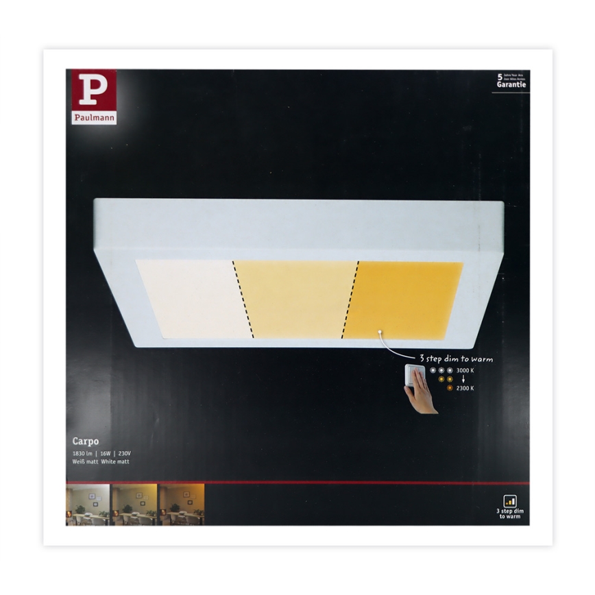 Paulmann 79801 - Loftlampe CARPO LED/13W 230V 2300/2500/3000K