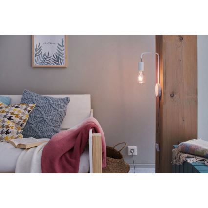 Paulmann 79811 - 1xE27/40W Væglampe CALVANI 230V hvid