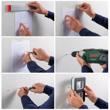 Paulmann 79842 - Soldrevet husnummer LED/0,2W IP44 1,2V 1500 mAh