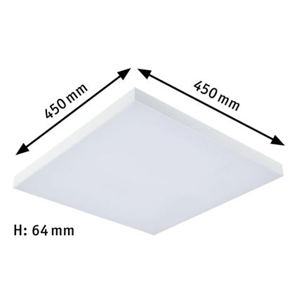 Paulmann 79905 - LED/19W RGBW Loftlampe dæmpbar VELORA 230V 3000-6500K + fjernbetjening
