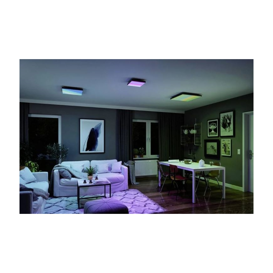 Paulmann 79909 - LED/31W RGBW Dæmpbar loftlampe VELORA 230V 3000-6500K + fjernbetjening