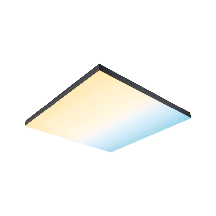 Paulmann 79913 - LED/31W RGBW Dæmpbar loftlampe LORIA 230V 3000-6500K 59,5x59,5 cm sort + fjernbetjening