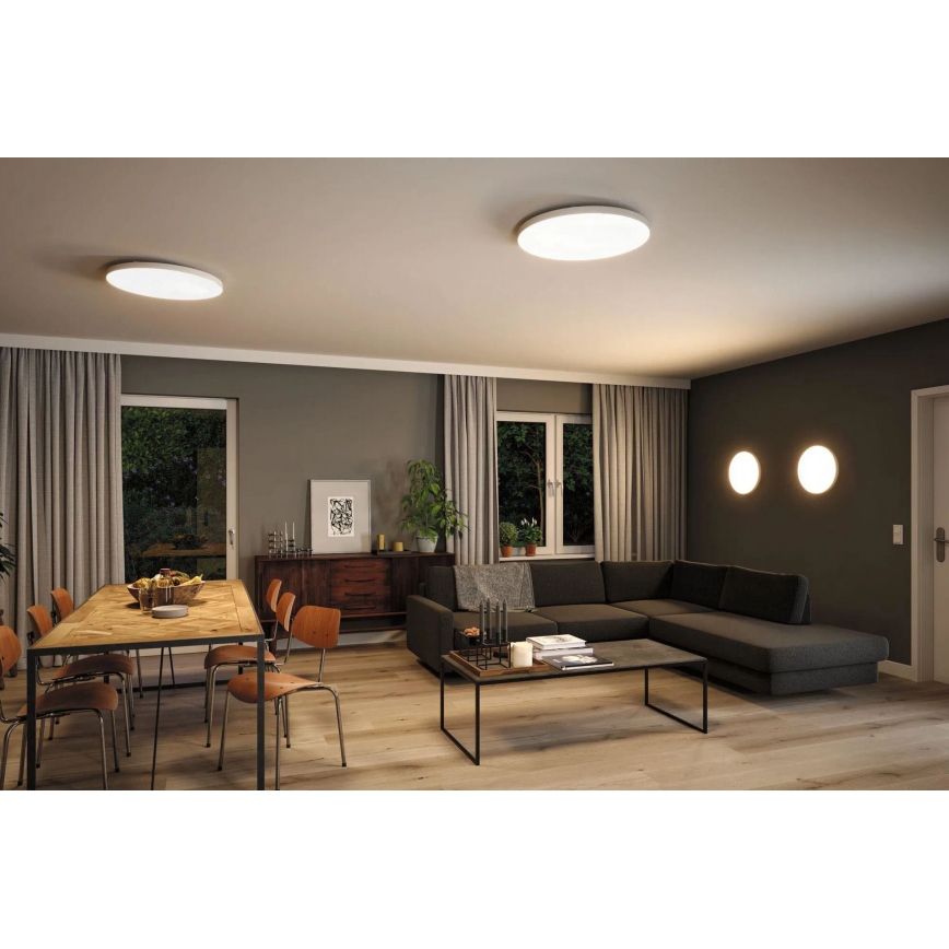 Paulmann 79929 - LED/22W RGBW Dæmpbar loftlampe LORIA 230V Ø 40 cm hvid