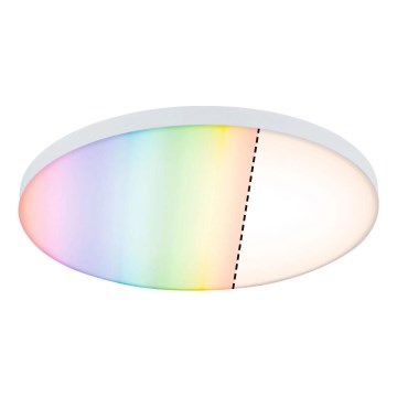 Paulmann 79929 - LED/22W RGBW Dæmpbar loftlampe LORIA 230V Ø 40 cm hvid