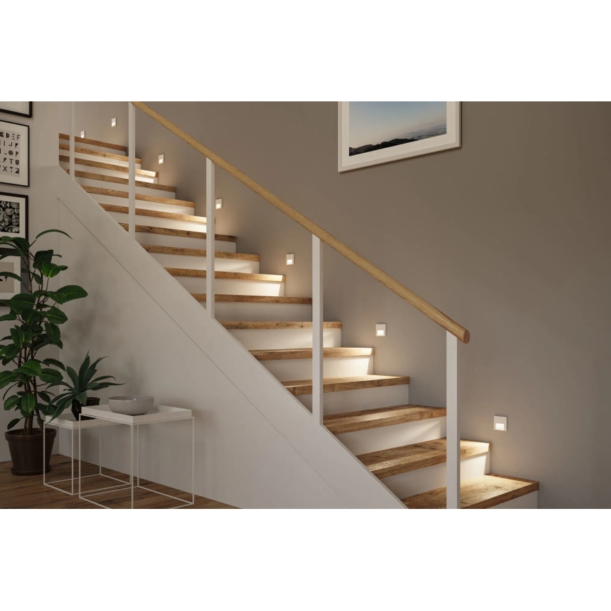Paulmann 79999 - LED/1W Trappelampe TSARO 230V Follow/hvid