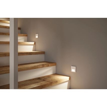 Paulmann 79999 - LED/1W Trappelampe TSARO 230V Follow/hvid