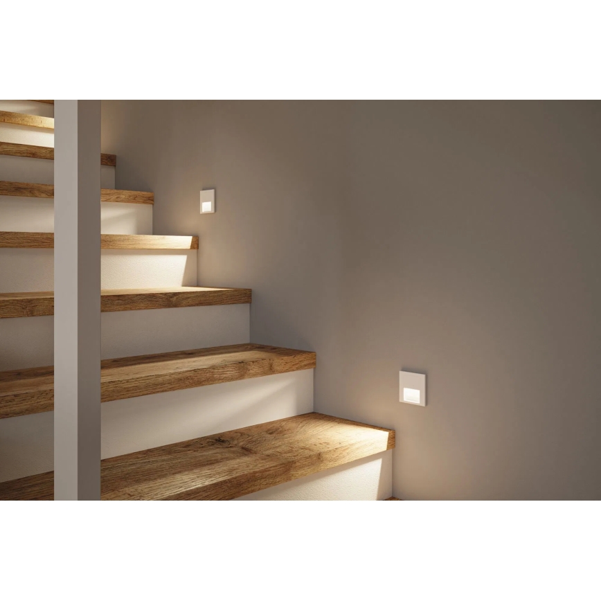 Paulmann 79999 - LED/1W Trappelampe TSARO 230V Follow/hvid
