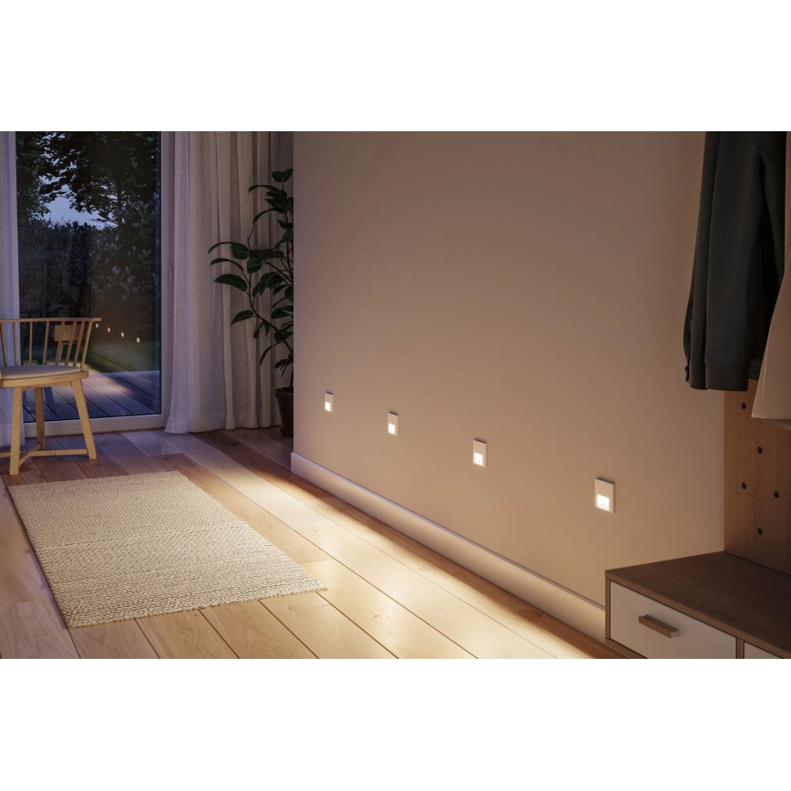 Paulmann 79999 - LED/1W Trappelampe TSARO 230V Follow/hvid